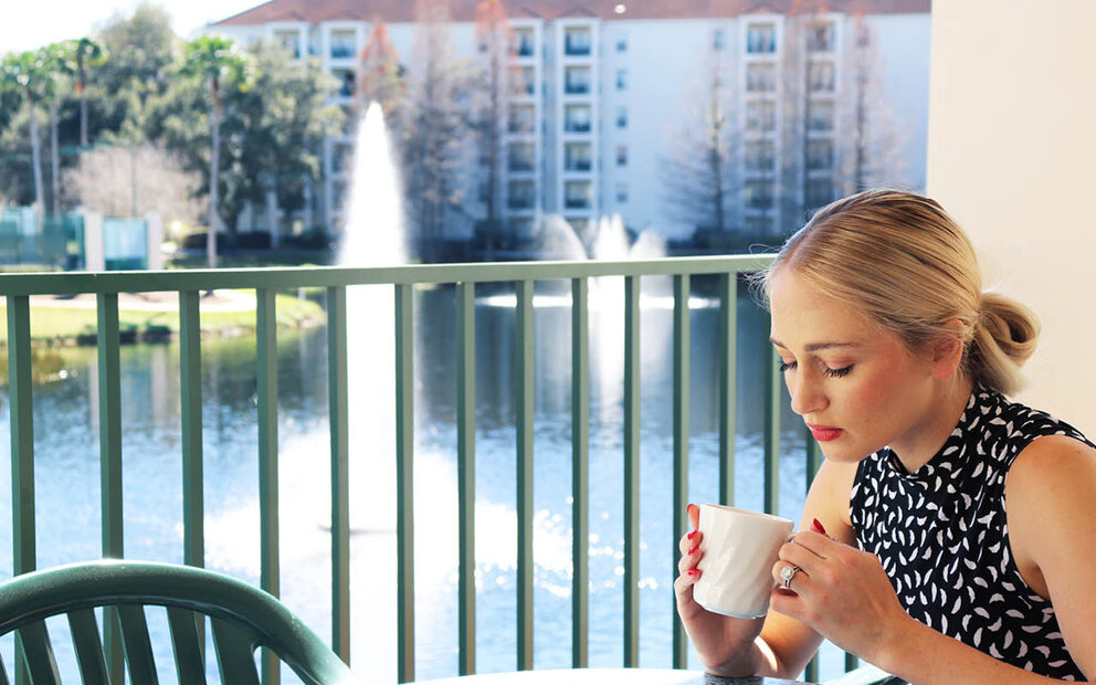 View from Room Porch at Star Island Resort Orlando, Florida