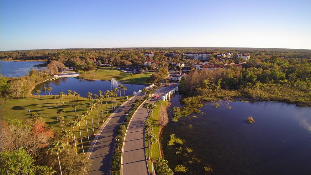 Aerial View of Star Island Resort and Club in Orlando, Florida