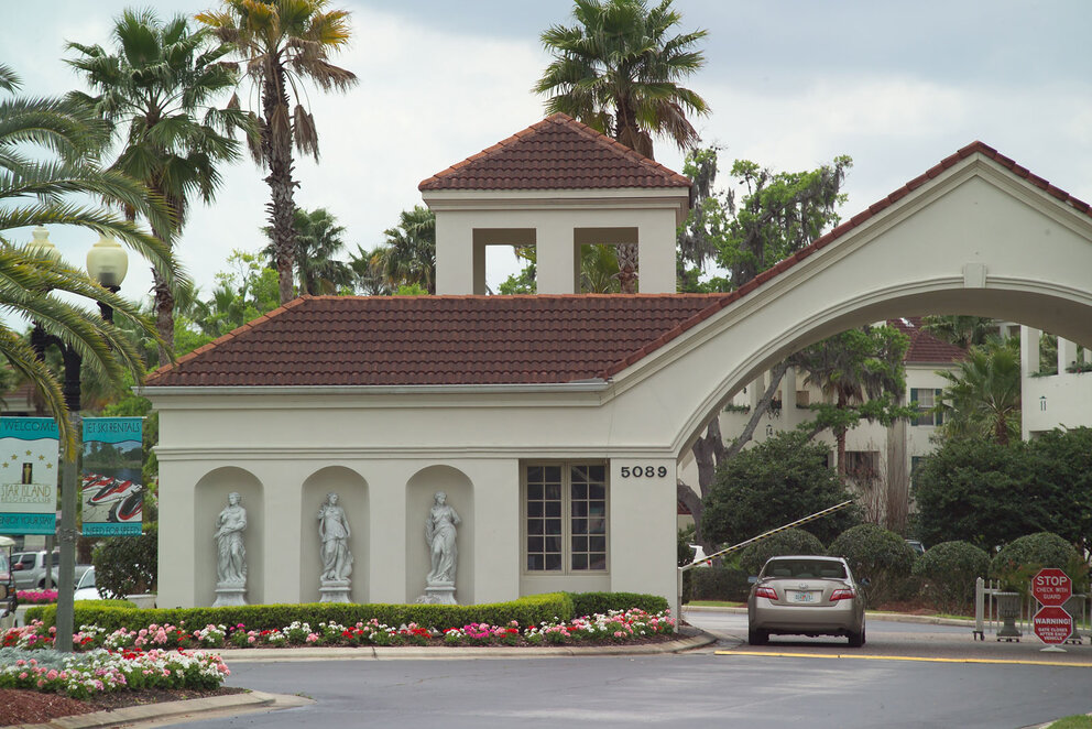 Entrance to Star Island Resort and Club in Orlando, Florida